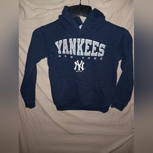 NY Yankees mlb genuine merchandise youth pullover hooded sweatshirt